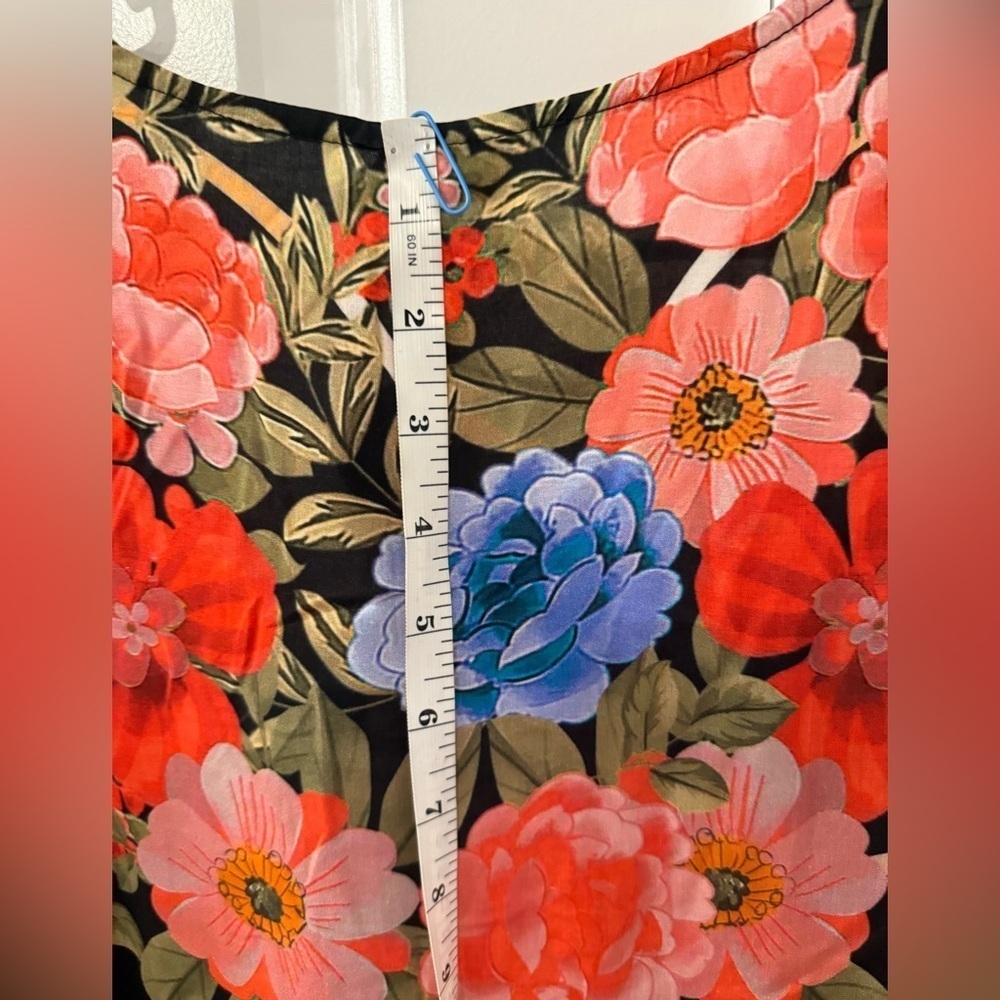 Johnny Was Royal Long Ruffle Kimono Size XS NWT - Picture 8 of 10